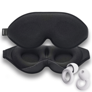 3D Contoured Eye Mask + Earplugs Set
